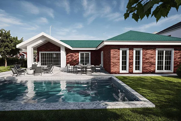 Современный загородный дом 147 м² с бассейном в T5lGod4k, 147 м², 320 000 € - ID: 657